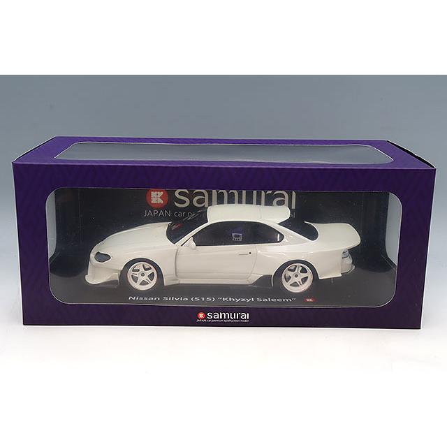 京商 samurai 1/18 日産 シルビア S15 Khyzyl Saleem ホワイト
