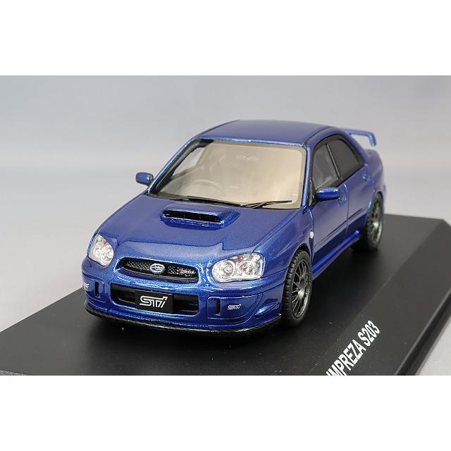 SUBARU インプレッサ ミニカー 1/43サンプル ミニカー/完成品 京商 1/43 スバル インプレッサ S203 ブルー レジン製