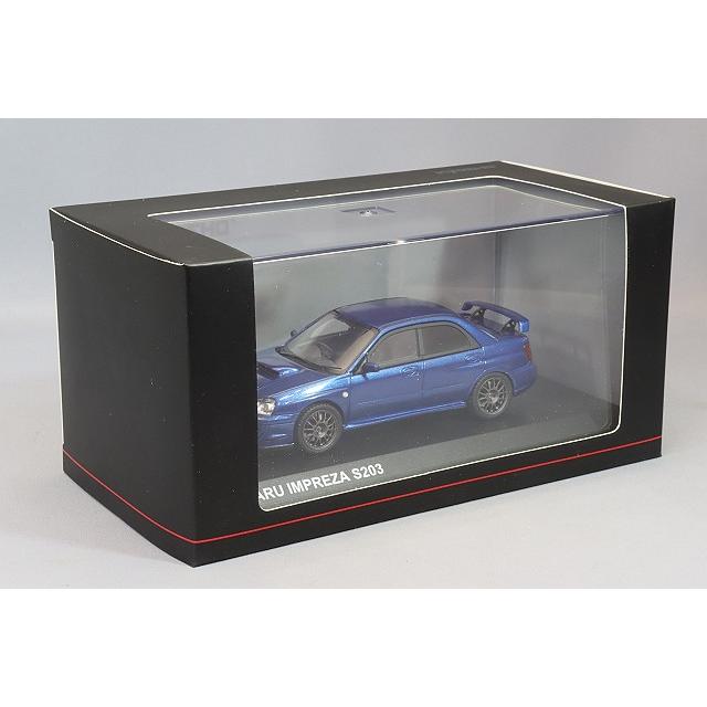 ミニカー/完成品 京商 1/43 スバル インプレッサ S203 ブルー レジン製