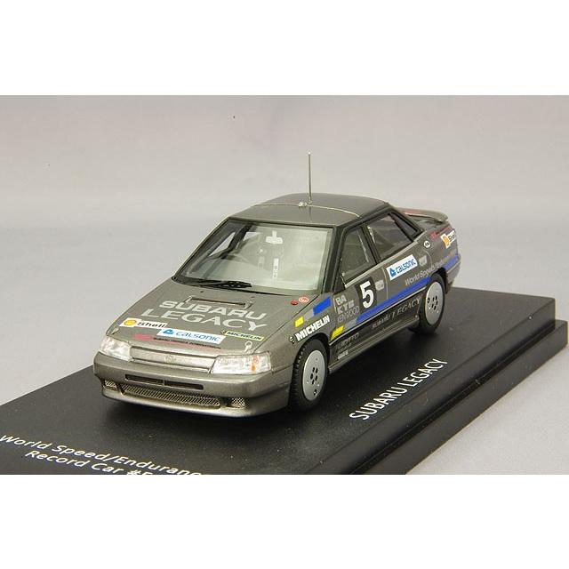 ミニカー/完成品 LA-X 1/43 スバル レガシィ 10万キロ速度記録車 5号車 ガンメタリック