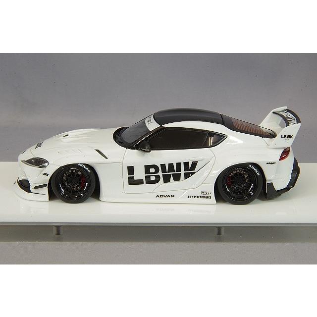 ミニカー/完成品 アイドロン 1/43 LB-WORKS GR スープラ パールホワイト/LD97ホイール｜kidbox｜02