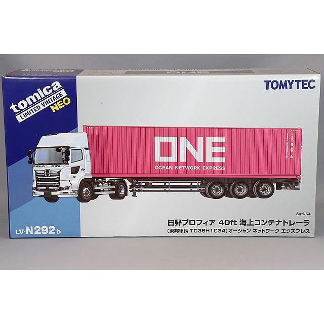 トミカリミテッドヴィンテージ NEO 1/64 日野 プロフィア 40ft海上コンテナトレーラー (東邦車輛 TC36H1C34) "ONE オーシャンネットワークエクスプレス"｜kidbox｜06