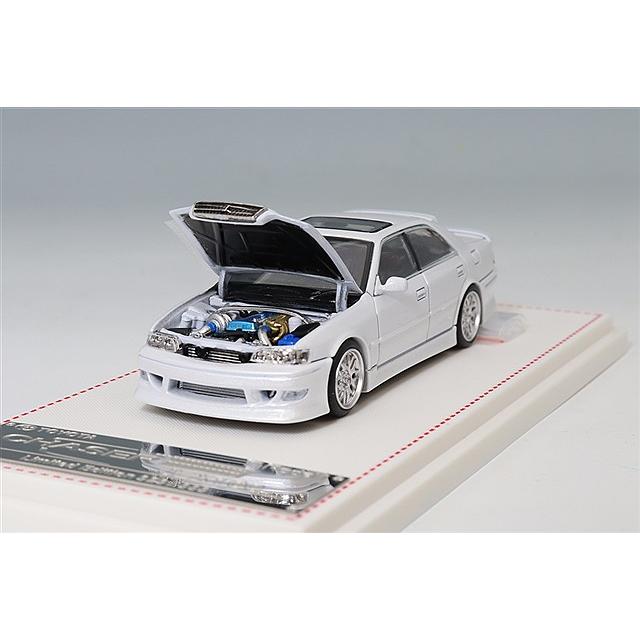 モデル1 JZX100 チェイサー 改 パールホワイト 999台限定品 1/64 トヨタ チェイサー JZX100 カスタムバージョン パールホワイト