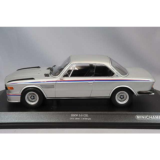 ミニカー/完成品 ミニチャンプス 1/18 BMW 3.0 CSL 1973 シルバー