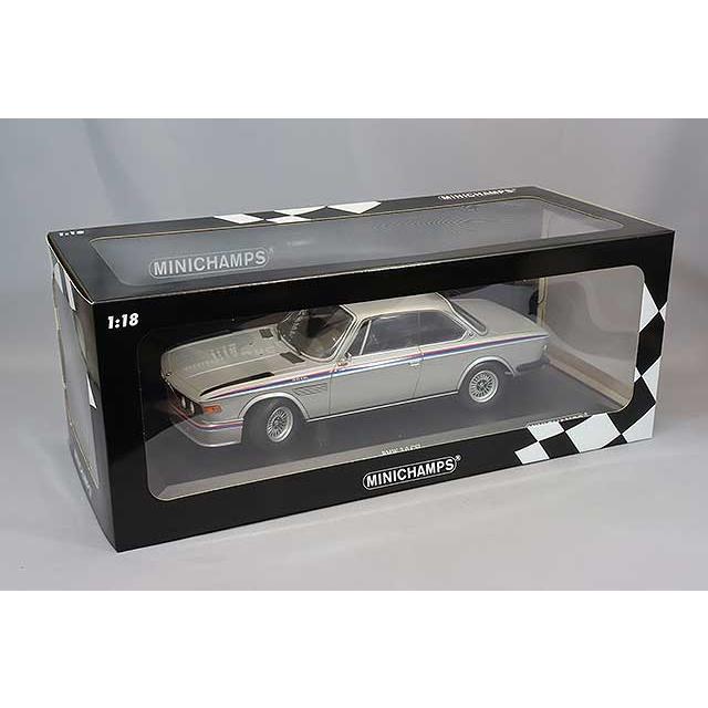 ミニカー/完成品 ミニチャンプス 1/18 BMW 3.0 CSL 1973 シルバー