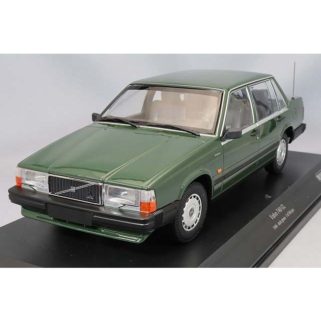 ミニチャンプス 1/18 ボルボ 740GL 1986 ダークグリーン : キッド