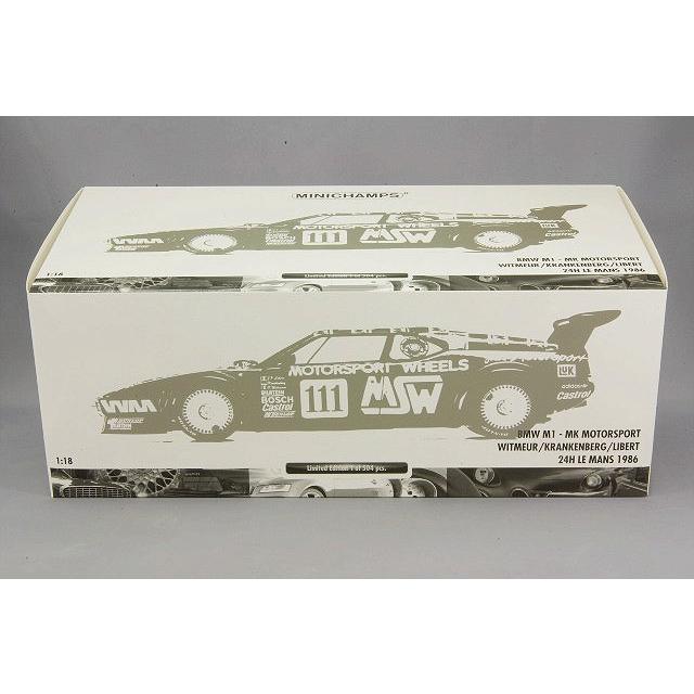 ミニカー/完成品 ミニチャンプス 1/18 BMW M1 1986 ルマン24H #111 P