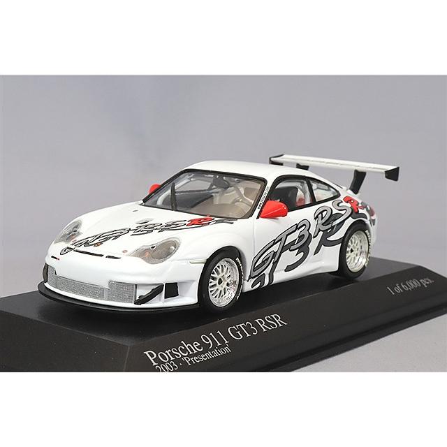ミニチャンプス　Porsche 911 GT3 1/43 ミニカー ホワイト ミニカー/完成品 ミニチャンプス 1/43 ポルシェ 911 GT3 RSR 2003
