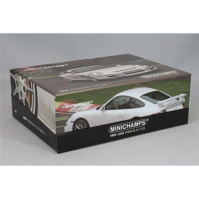 ミニチャンプス 1/43 ポルシェ 911 GT3 2006 ホワイト スポーツオート
