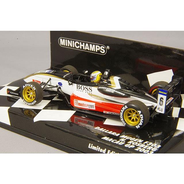 100％本物保証 ミニカー/完成品 ミニチャンプス 1/43 ダラーラ 無限 F303 2003 F3 マカオGP #6 N.ロズベルグ