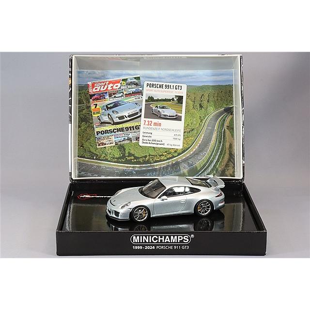 ミニチャンプス 1/43 ポルシェ 911 (991) GT3 2012 シルバー スポーツ