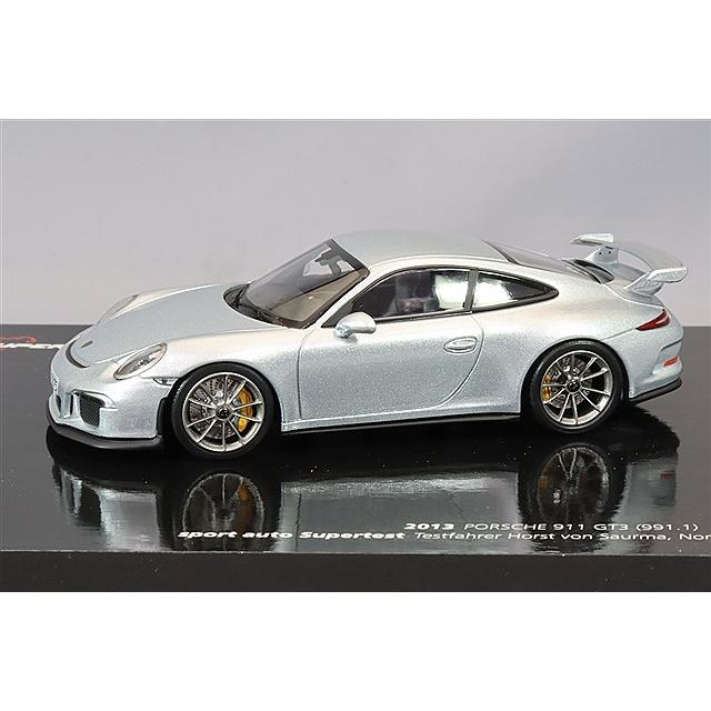 ミニチャンプス 1/43 ポルシェ 911 (991) GT3 2012 シルバー スポーツ