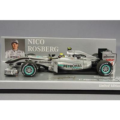 ミニカー/完成品 ミニチャンプス 1/43 メルセデス GP ペトロナス W01
