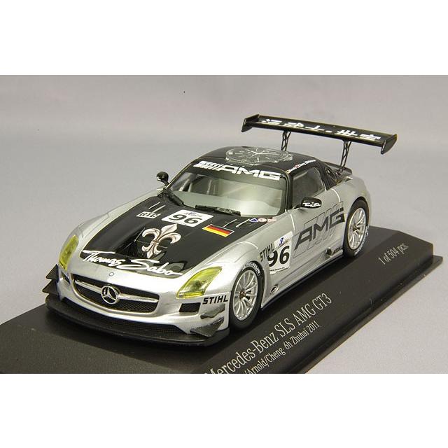 ミニカー/完成品 ミニチャンプス 1/43 メルセデスベンツ SLS AMG GT3 2011 ズーハイ6H #96 M.ハッキネン/C.F.チェン/D.アーノルド ABS製