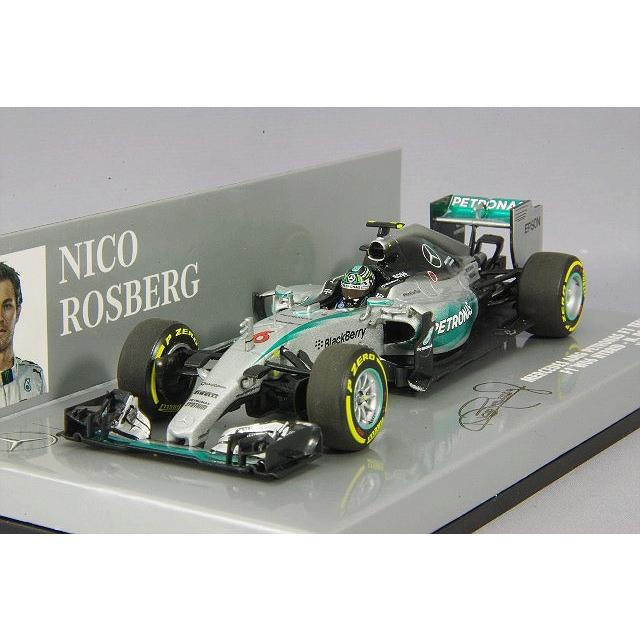 ミニカー/完成品 ミニチャンプス 1/43 メルセデス AMG ペトロナス F1 チーム W06 ハイブリッド 2015 F1 アメリカGP #6 N.ロズベルグ