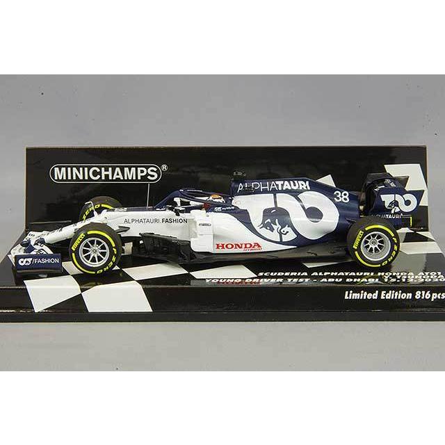 ミニカー/完成品 ミニチャンプス 1/43 スクーデリア アルファタウリ ホンダ AT1 2020/12/15 F1 ヤング ドライバー アブダビ テスト #38 角田裕毅 レジン製の画像