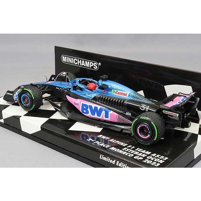 ミニチャンプス 1/43 BWT アルピーヌ F1 チーム A523 2023 モナコGP 3