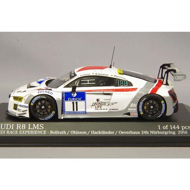 ミニカー/完成品 ミニチャンプス 1/43 アウディ R8 LMS 2016 ニュル24H #11 M.Ohlsson / C.Bollrath / R.Oeverhaus / M.Hacklanderの画像