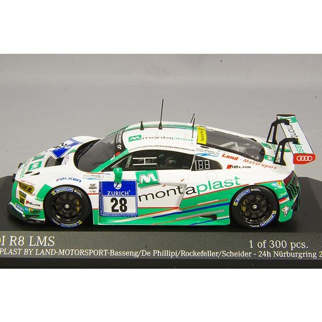 ミニカー/完成品 ミニチャンプス 1/43 アウディ R8 LMS 2016 ニュル24H #28 M.バッセン/C.D.フィリッピ/M.ロッケンフェラー/T.シャイダーの画像