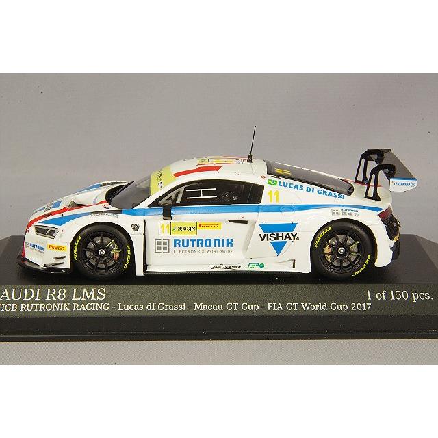 ミニカー/完成品 ミニチャンプス 1/43 アウディ R8 LMS 2017 マカオ GTカップ FIA GT ワールドカップ #11 L.d.グラッシ レジン製の画像