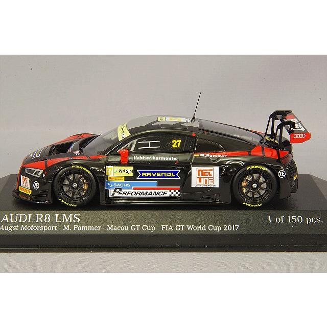ミニカー/完成品 ミニチャンプス 1/43 アウディ R8 LMS 2017 マカオ GTカップ FIA GT ワールドカップ #27 M.ポマー レジン製の画像