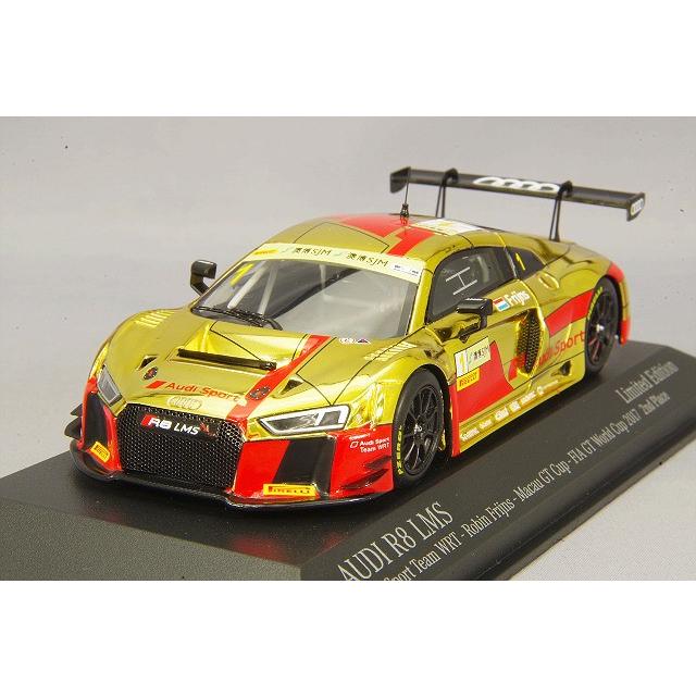 ミニカー/完成品 ミニチャンプス 1/43 アウディ R8 LMS 2017 マカオ GTカップ FIA GT ワールドカップ #1 R.フラインス レジン製