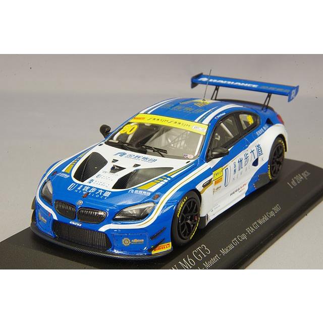 ミニカー 1/43  M6 GT3  TEAM STUDIE 2017/PMA ミニカー/完成品 ミニチャンプス 1/43 BMW M6 GT3 2017 マカオ GT