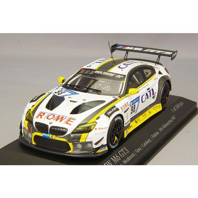 ミニカー/完成品 ミニチャンプス 1/43 BMW M6 GT3 2017 ニュル24H 2位 #98 M.パルタッラ/N.キャッツバーグ/A.シムズ/R.ウエストブルック レジン製