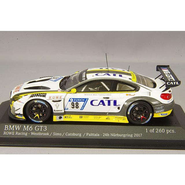 ミニカー/完成品 ミニチャンプス 1/43 BMW M6 GT3 2017 ニュル24H 2位 #98 M.パルタッラ/N.キャッツバーグ/A.シムズ/R.ウエストブルック レジン製の画像