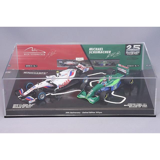 minichamps 1/43 2012 ベルギーGP シューマッハ ミニチャンプス 1/43 シューマッハ 30周年記念 F1 ベルギーGP 親子2台