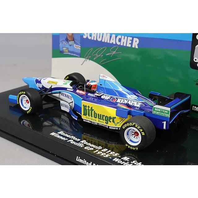 ミニチャンプス 1/43 ベネトン ルノー B195 F1 1995 パシフィックGP