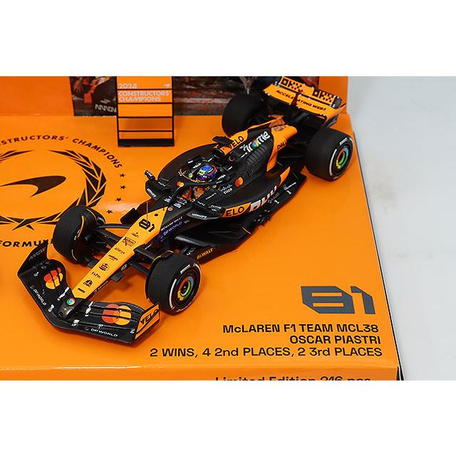ミニチャンプス 1/43 マクラーレン F1チーム MCL38 ノリス/ピアストリ