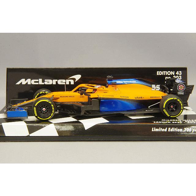 ミニカー/完成品 ミニチャンプス 1/43 マクラーレン ルノー MCL35 2020 F1 ローンチ スペック #55 C.サインツJr. レジン製の画像