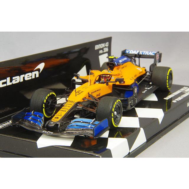 ミニカー/完成品 ミニチャンプス 1/43 マクラーレン ルノー MCL35 2020 F1 イタリアGP 4位 #4 L.ノリス レジン製