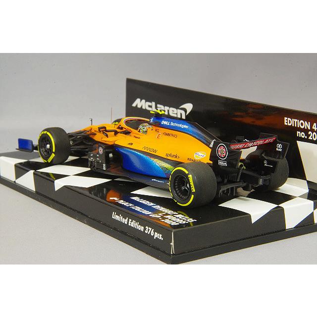 ミニカー/完成品 ミニチャンプス 1/43 マクラーレン ルノー MCL35 2020 F1 イタリアGP 4位 #4 L.ノリス レジン製の画像