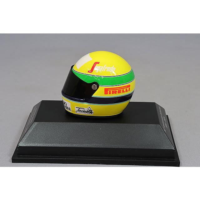 ミニチャンプス 1/8 ヘルメット A.セナ ブラジルGP 1984 F1初出場