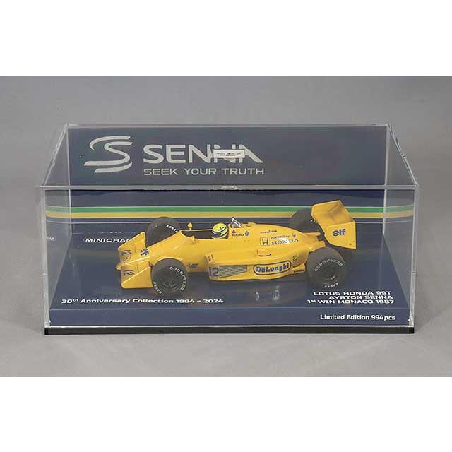 ミニチャンプス 1/43 ロータス ホンダ 99T A.セナ #12 モナコGP 1987