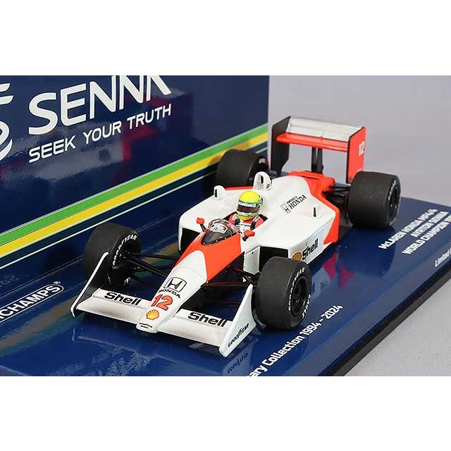 ミニチャンプス 1/43 マクラーレン ホンダ MP4/4 A.セナ F1 1988