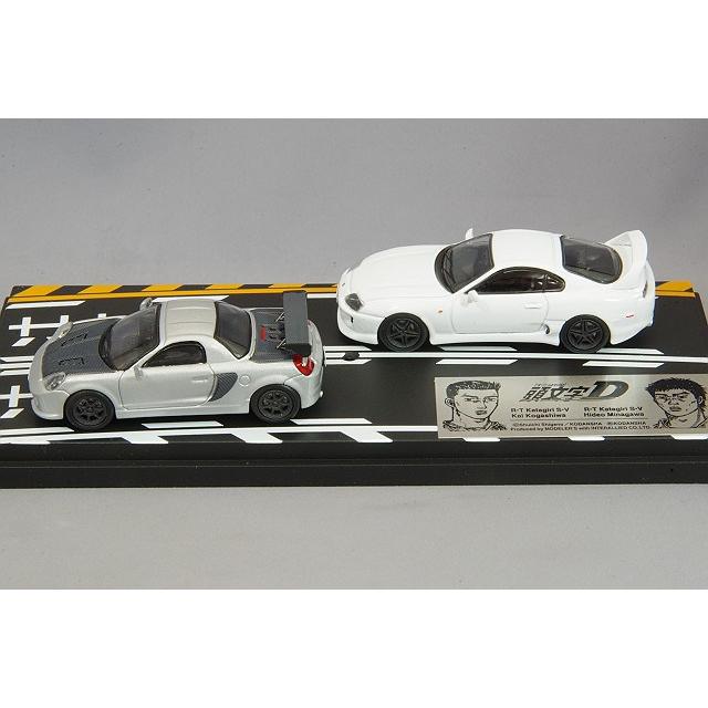 ミニカー/完成品 モデラーズ 1/64 頭文字D セットVol.5 トヨタ MR-S 小柏カイ & トヨタ スープラ JZA80 皆川英雄｜kidbox｜02