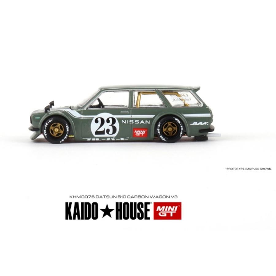 KAIDO HOUSE x TSM ミニGT 1/64 ダットサン 510 ワゴン カーボン