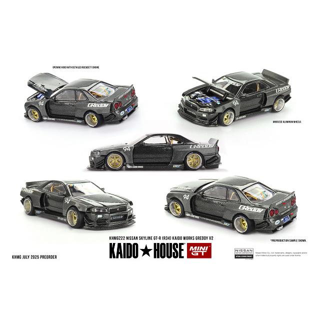 KAIDO HOUSE x TSM ミニGT 1/64 日産 スカイライン GT-R R34 Kaido