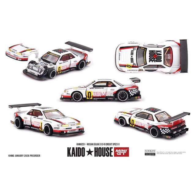 KAIDO HOUSE x TSM ミニGT 1/64 日産 シルビア S13-R Circuit Spec V1