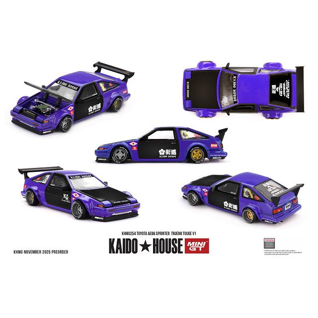 KAIDO HOUSE x TSM ミニGT 1/64 トヨタ AE86 スプリンタートレノ TOUGE