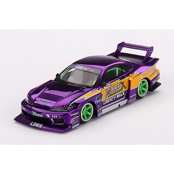 TSM ミニGT 1/64 日産 シルビア S15 LBスーパーシルエット #555 2022 