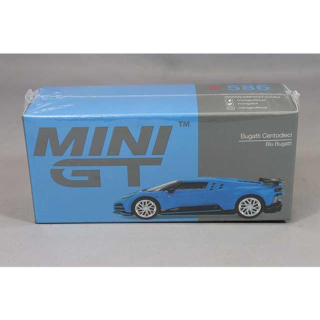 TSM ミニGT 1/64 ブガッティ チェントディエチ ブガッティブルー 左