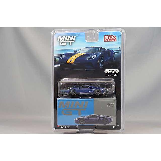 Mijo特注】 TSM ミニGT 1/64 フォード GT スノコブルー 左ハンドル