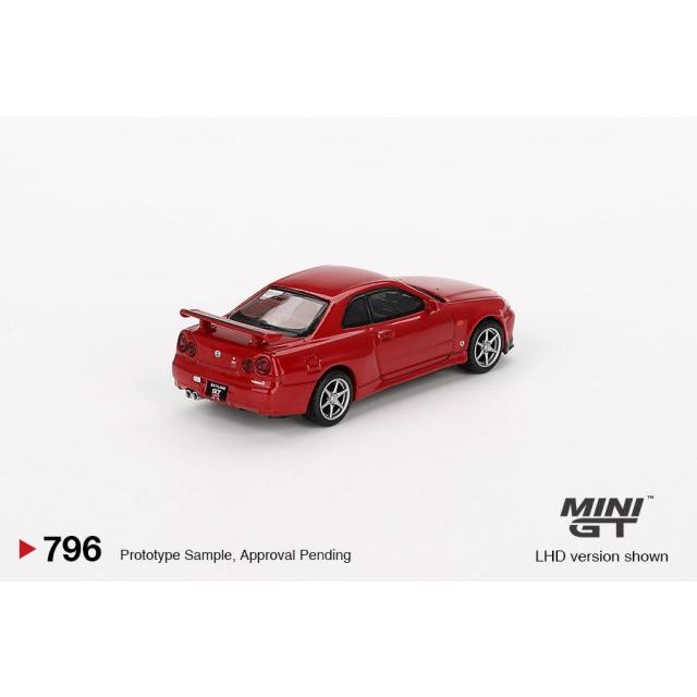 TSM ミニGT 1/64 日産 スカイライン GT-R R34 V-spec アクティブレッド