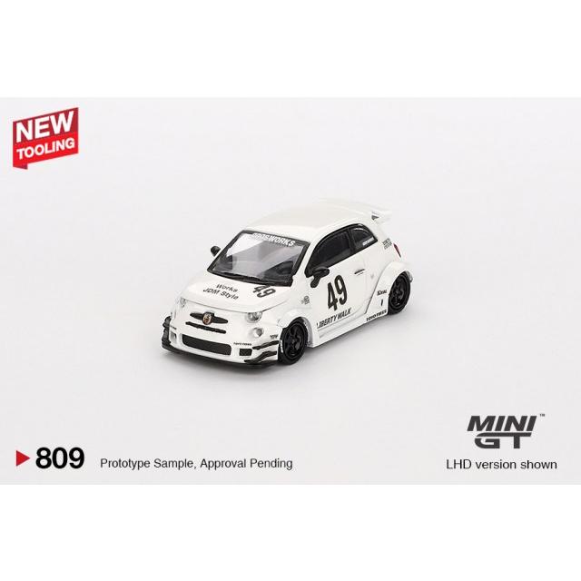 レア チェイス MINI GT LBWK アバルト595 MINIGT MINI GT 1/64 アバルト Abarth 595 LB-WORKS x Abas Works IZTK(左