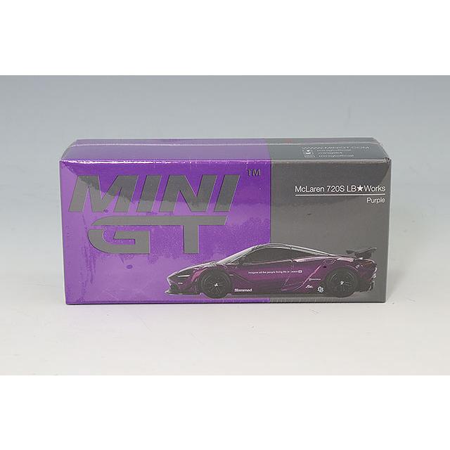 TSM ミニGT 1/64 マクラーレン 720S LB-WORKS パープル 右ハンドル
