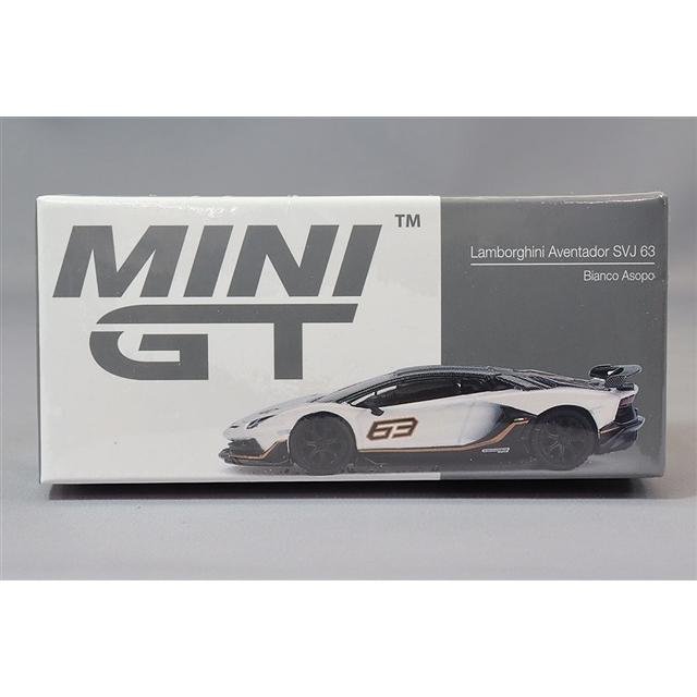 TSM ミニGT 1/64 ランボルギーニ アヴェンタドール SVJ 63 ビアンコ